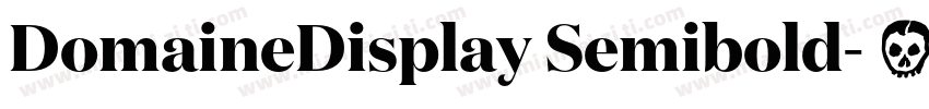 DomaineDisplay Semibold字体转换